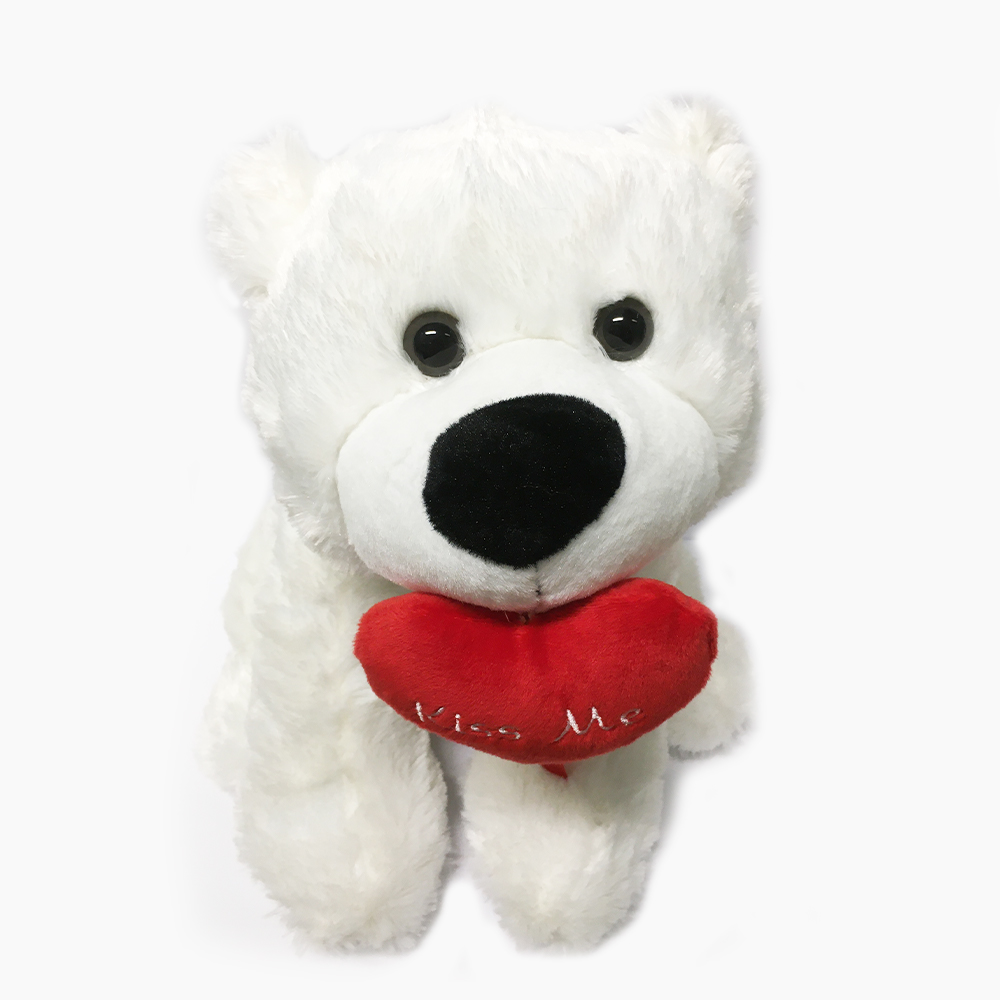 Herz Eisbär Teddybär "Ich liebe Dich" Teddy 25 cm Geschenkset Geschenkkarton 